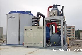 阳江水产加工 2台日产20吨片冰机