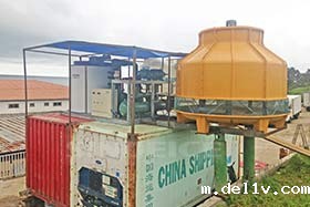 非洲塞拉利昂日产20吨片冰机