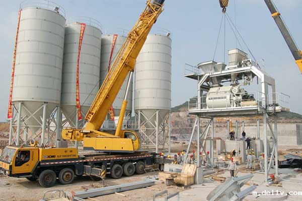 混泥土搅拌站片冰机安装